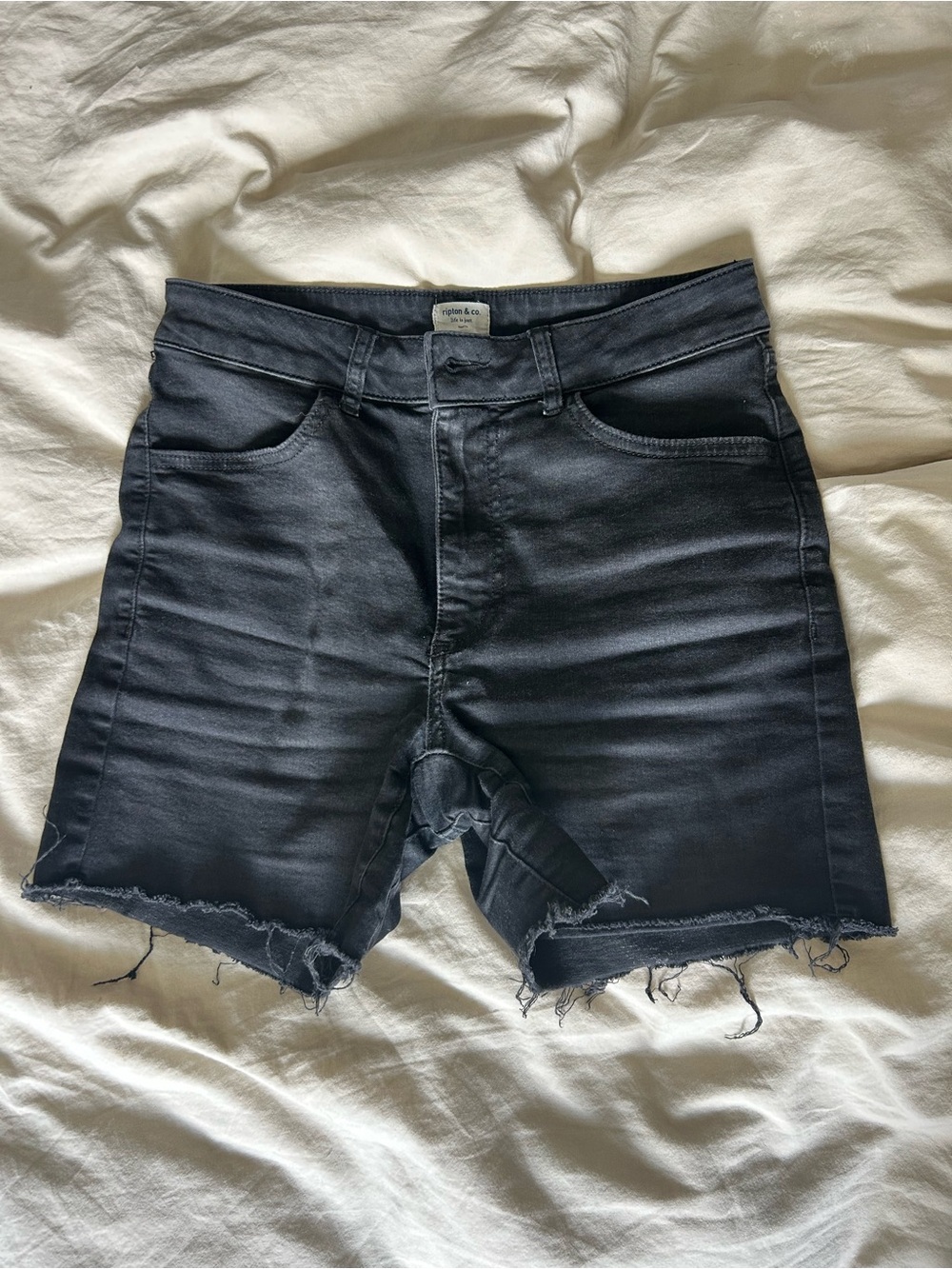 Ripton Jean Shorts with Raw Hem